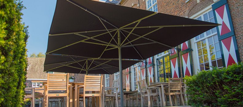 How do I choose the correct commercial parasol for my terrace?